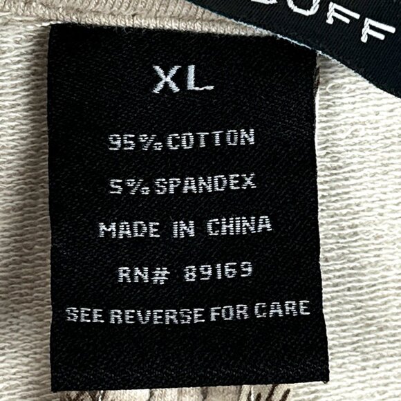 French Cuff Oatmeal Knit Blazer Jacket XL - Grommet Snap Stretch Cotton Spandex - Picture 9 of 13